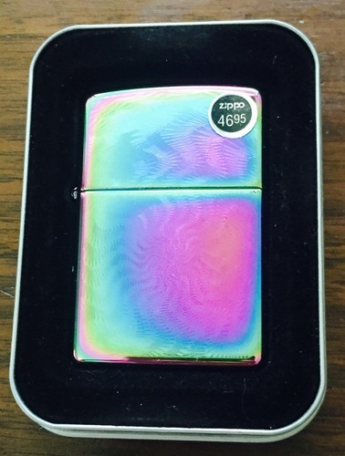 Zippo lighter rainbow twirl - rainbow,